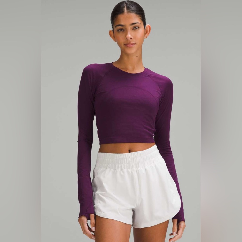Lululemon Swiftly Tech Cropped Long-Sleeve Shirt 2.0 NEW!